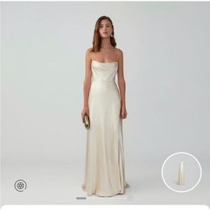 Strappy Draped Gown Wedding Dress